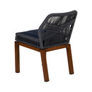 Καρέκλα Κήπου ArteLibre LISBON Μπλε/Μπαμπού Αλουμίνιο/Ύφασμα 50x58x77cm