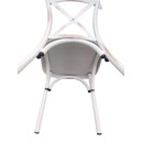 Καρέκλα Κήπου ArteLibre CHAD Λευκό Αντικέ Αλουμίνιο 44x52x87cm