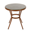 Τραπέζι Κήπου ArteLibre BURUNDI Μπαμπού Αλουμίνιο/Γυαλί Φ70x72cm