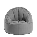 Πουφ Πολυθρόνα ArteLibre LINDE Γκρι Ύφασμα 70x75cm