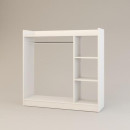 Κρεμάστρα Δαπέδου ArteLibre ZOLA Λευκό Μοριοσανίδα/Μέταλλο 123.6x35x120cm