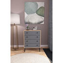 Συρταριέρα ArteLibre AMARI Δρυς/Ανθρακί Μοριοσανίδα 72x43x96cm