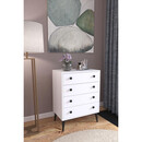 Συρταριέρα ArteLibre AMARI Λευκό Μοριοσανίδα 72x43x96cm