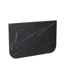 Τραπεζάκι Πτυσσόμενο Τοίχου ArteLibre ANAICA Μαύρο Μοριοσανίδα 72x45cm