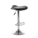 Σκαμπό Bar ArteLibre MOD Πτυσσόμενο Μαύρο PU/Μέταλλο 44.5x43x65.5-83.5cm