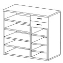 Παπουτσοθήκη ArteLibre MARIE Φυσικό Μοριοσανίδα/Μελαμίνη 120x33x100cm