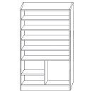 Παπουτσοθήκη ArteLibre BENTHE Φυσικό Μοριοσανίδα/Μελαμίνη 60x40x180cm