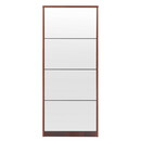 Παπουτσοθήκη ArteLibre LYKKE Καφέ Μοριοσανίδα/Μελαμίνη 50x24x148cm