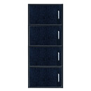 Ντουλάπα ArteLibre BEGONIA Μαύρο Μοριοσανίδα/Μελαμίνη 42x30x106.2cm