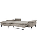 Καναπές Κρεβάτι Γωνιακός ArteLibre Αριστερή Γωνία BANDERA Ανοιχτό Γκρι 263x168x84cm