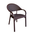 Καρέκλα Κήπου ArteLibre Eco Καφέ Ανακυκλωμένο PP 59x55x84cm