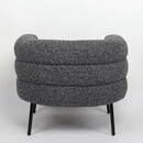 Πολυθρόνα ArteLibre CEREN Μαύρο Ύφασμα/Μέταλλο/Ξύλο 87x80x70cm