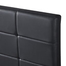 Κρεβάτι ArteLibre ABELIA Μαύρο PU (Στρώμα 160x200cm)