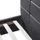 Κρεβάτι ArteLibre ABELIA Μαύρο PU (Στρώμα 160x200cm)