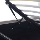 Κρεβάτι Διπλό ArteLibre ACAENA Γκρι Βελούδο (Στρώμα 160x200cm)