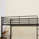 Κουκέτα ArteLibre NICKY Μαύρο Μέταλλο 97x210x160cm (Στρώμα 90x200cm)