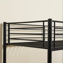 Κουκέτα ArteLibre NICKY Μαύρο Μέταλλο 97x210x160cm (Στρώμα 90x200cm)