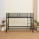 Κουκέτα ArteLibre NICKY Μαύρο Μέταλλο 97x210x160cm (Στρώμα 90x200cm)