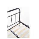 Κρεβάτι ArteLibre LIBERTY Μεταλλικό Sandy Black 209x124x93cm (Στρώμα 120x200cm)