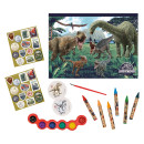 AS Σετ Ζωγραφικής Διάφανη Τσάντα Jurassic World Για 3+ Χρονών