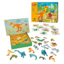 AS Magnet Box Δεινόσαυροι 45 Εκπαιδευτικοί Χάρτινοι Μαγνήτες Για 3+ Χρονών