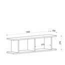 Ράφι Τοίχου ArteLibre VERA Φυσικό Μοριοσανίδα/Μελαμίνη 100x22x28cm