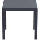 ARES ΤΡΑΠΕΖΙ 80Χ80Χ75εκ. DARK GREY ΠΟΛ/ΝΙΟΥ