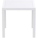 ARES ΤΡΑΠΕΖΙ 80Χ80Χ75εκ. WHITE ΠΟΛ/ΝΙΟΥ