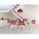 BIBI WHITE/RED TRANSP.ΚΑΡΕΚΛΑ