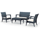MIAMI ΣΕΤ DARK GREY(2ΠΟ+1ΚΑ+ΤΡΑΠ92Χ53+ΜΑ ΠΟΛ/ΝΙΟΥ