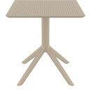 SKY TAUPE 70X70X74εκ. ΤΡΑΠΕΖΙ ΠΟΛ/ΝΙΟΥ