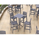 SKY DARK GREY BAR 60Χ60Χ108εκ.ΠΤΥΣ/ΝΟ ΤΡΑΠ. ΠΟΛ/ΝΙΟΥ