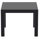 VEGAS BLACK 100X100/140Χ75εκ. ΕΠΕΚΤ.ΤΡΑΠΕΖΙ ΠΟΛ/ΝΙΟΥ