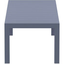 VEGAS DARK GREY 100X260/300Χ75εκ. ΕΠΕΚΤ.ΤΡΑΠΕΖΙ ΠΟΛ/ΝΙΟΥ