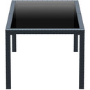 TAHITI DARK GREY 180Χ94Χ75εκ. ΤΡΑΠΕΖΙ ΜΕ ΤΖΑΜΙ ΠΟΛ/ΝΙΟΥ
