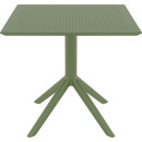 SKY OLIVE GREEN 80X80X74εκ. ΤΡΑΠΕΖΙ  ΠΟΛ/ΝΙΟΥ