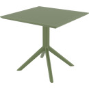 SKY OLIVE GREEN 80X80X74εκ. ΤΡΑΠΕΖΙ  ΠΟΛ/ΝΙΟΥ