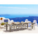 Σετ Τραπεζαρίας 9τμχ Vegas Sunset Dark Grey 100X260/300Χ75εκ.