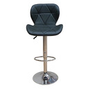 Σκαμπό Μπάρ 2τμχ Bar91 Μαύρο Pu 39x39x101εκ.