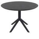 SKY BLACK Φ105X74εκ. ΤΡΑΠΕΖΙ ΠΟΛ/ΝΙΟΥ
