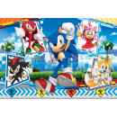 Clementoni Παιδικό Παζλ Maxi Super Color Sonic The Hedgehog 24 τμχ