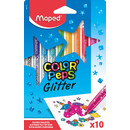 Μαρκαδοροι με Glitter x 10 σε Χαρτινο Koyti