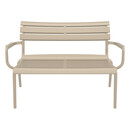 PARIS ΚΑΝΑΠΕΣ TAUPE 116X70X75εκ. ΠΟΛ/ΝΙΟΥ