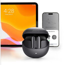 QCY AilyBuds Pro Semi-Ear ANC TWS Black 6 mic & A.I. Noise Cancel. A.I. Audio Ultra HD Multi-point