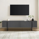 Έπιπλο Τηλεόρασης Luxe Megapap Χρώμα Ανθρακί 180x30x50εκ.
