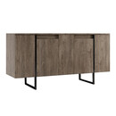 Μπουφές Luxe Megapap Χρώμα Καρυδί 160x35x80εκ.