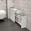 Ντουλάπι Μπάνιου Calencia Megapap Χρώμα Λευκό 20x60x55εκ.