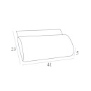 SLIM ΜΑΞΙΛΑΡΙ POLYESTER 5εκ.DARK GREY