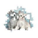 Clementoni Παζλ High Quality Collection Cat And Bunny 500 τμχ - Compact Box