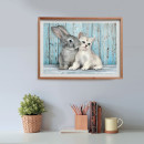 Clementoni Παζλ High Quality Collection Cat And Bunny 500 τμχ - Compact Box